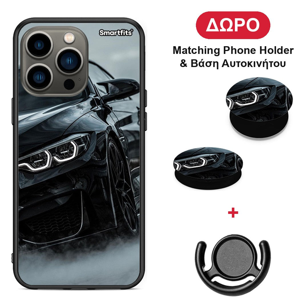 Black BMW - iPhone 13 Pro θήκη + Δώρο Phone Holder & Βάση Αυτοκινήτου
