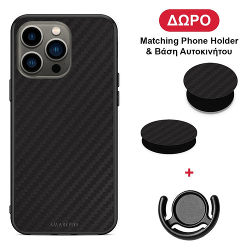 Carbon Black - iPhone 13 Pro θήκη + Δώρο Phone Holder & Βάση Αυτοκινήτου