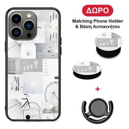 Collage Make Me Wonder - iPhone 13 Pro θήκη + Δώρο Phone Holder & Βάση Αυτοκινήτου
