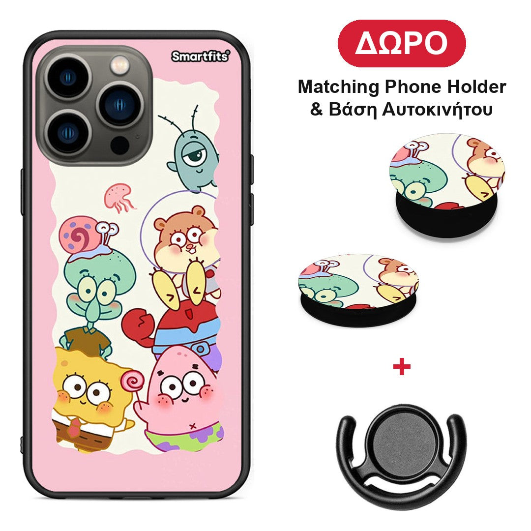 Cute Companion - iPhone 13 Pro θήκη + Δώρο Phone Holder & Βάση Αυτοκινήτου