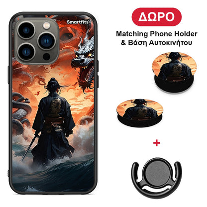 Dragons Fight - iPhone 13 Pro θήκη + Δώρο Phone Holder & Βάση Αυτοκινήτου