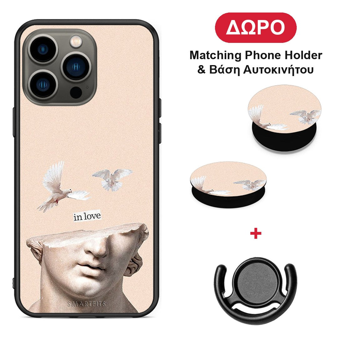 In Love - iPhone 13 Pro θήκη + Δώρο Phone Holder & Βάση Αυτοκινήτου