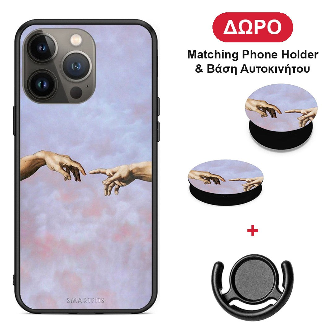 Adam Hand - iPhone 13 Pro Max θήκη + Δώρο Phone Holder & Βάση Αυτοκινήτου