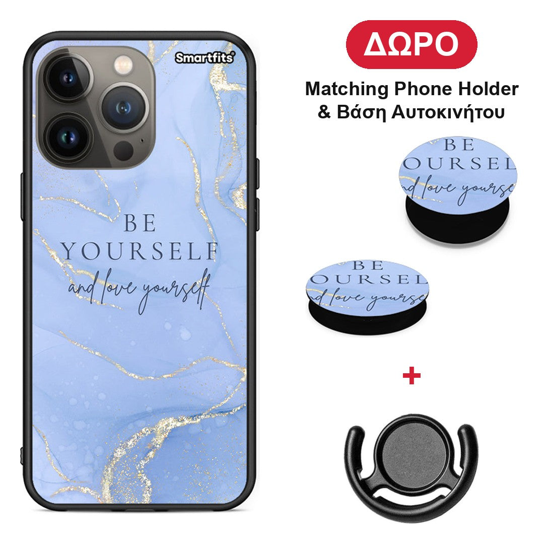 Be Yourself - iPhone 13 Pro Max θήκη + Δώρο Phone Holder & Βάση Αυτοκινήτου