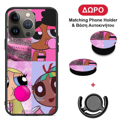 Bubble Girls - iPhone 13 Pro Max θήκη + Δώρο Phone Holder & Βάση Αυτοκινήτου