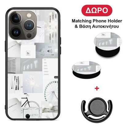 Collage Make Me Wonder - iPhone 13 Pro Max θήκη + Δώρο Phone Holder & Βάση Αυτοκινήτου