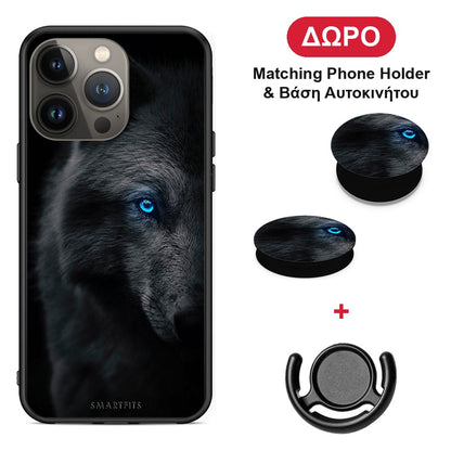 Dark Wolf - iPhone 13 Pro Max θήκη + Δώρο Phone Holder & Βάση Αυτοκινήτου