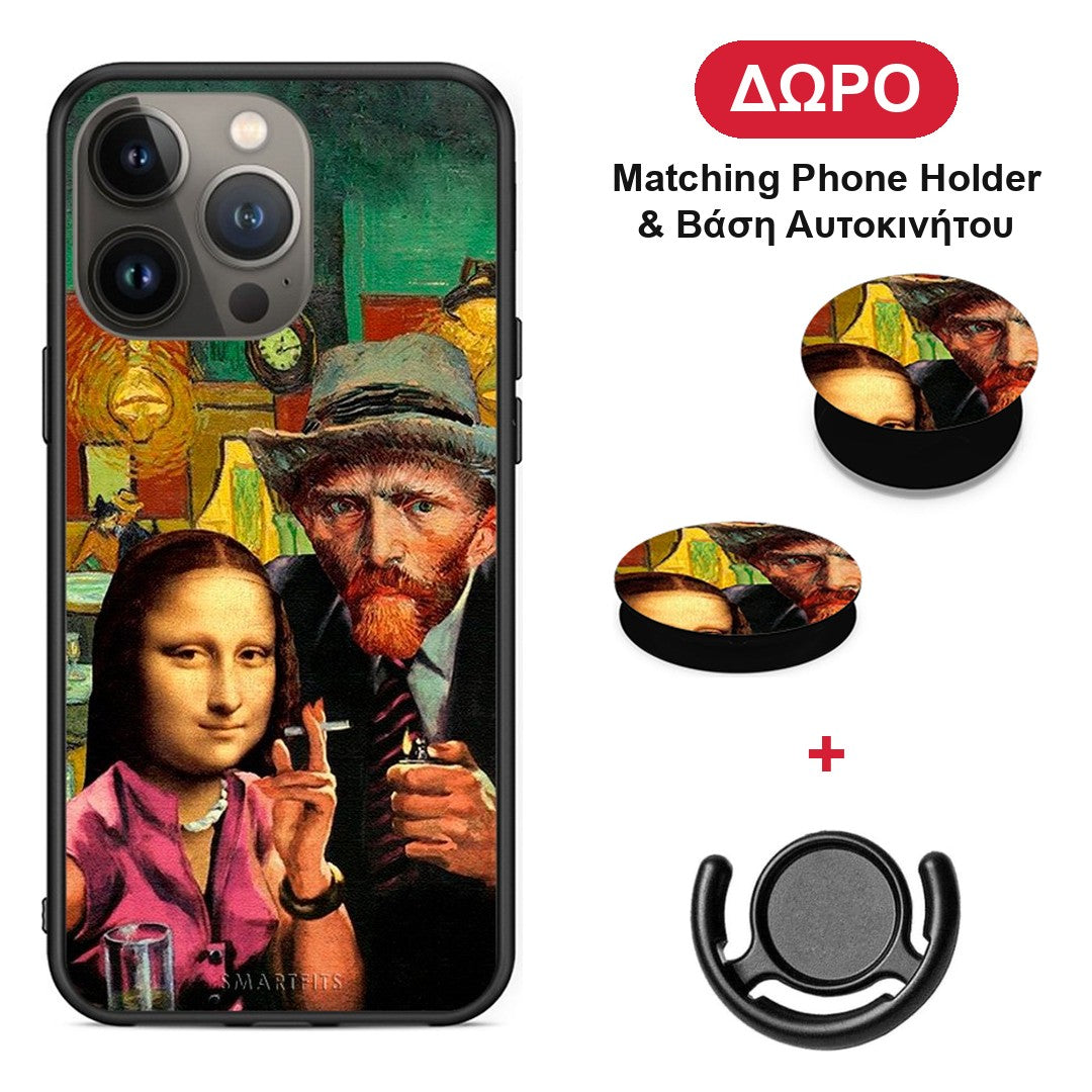 Funny Art - iPhone 13 Pro Max θήκη + Δώρο Phone Holder & Βάση Αυτοκινήτου