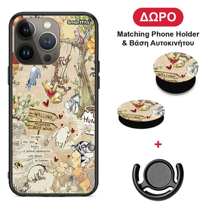 Happy Friends - iPhone 13 Pro Max θήκη + Δώρο Phone Holder & Βάση Αυτοκινήτου