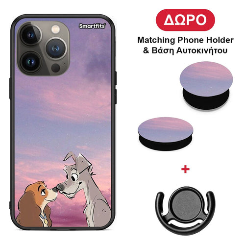 Lady And Tramp - iPhone 13 Pro Max θήκη + Δώρο Phone Holder & Βάση Αυτοκινήτου