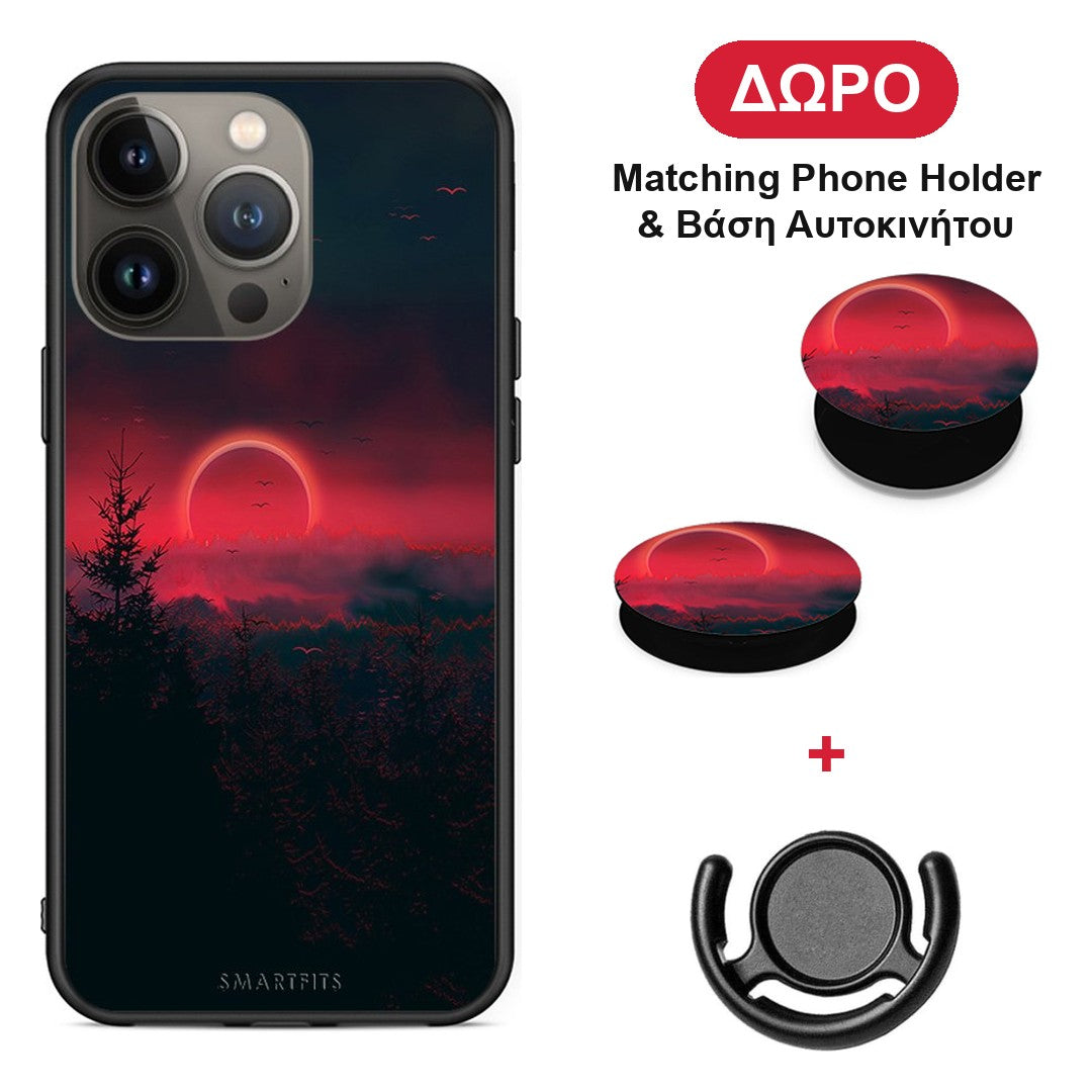 Tropic Sunset - iPhone 13 Pro Max θήκη + Δώρο Phone Holder & Βάση Αυτοκινήτου