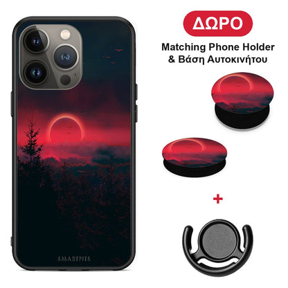 Tropic Sunset - iPhone 13 Pro Max θήκη + Δώρο Phone Holder & Βάση Αυτοκινήτου