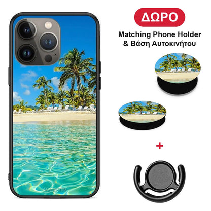 Tropical Vibes - iPhone 13 Pro Max θήκη + Δώρο Phone Holder & Βάση Αυτοκινήτου