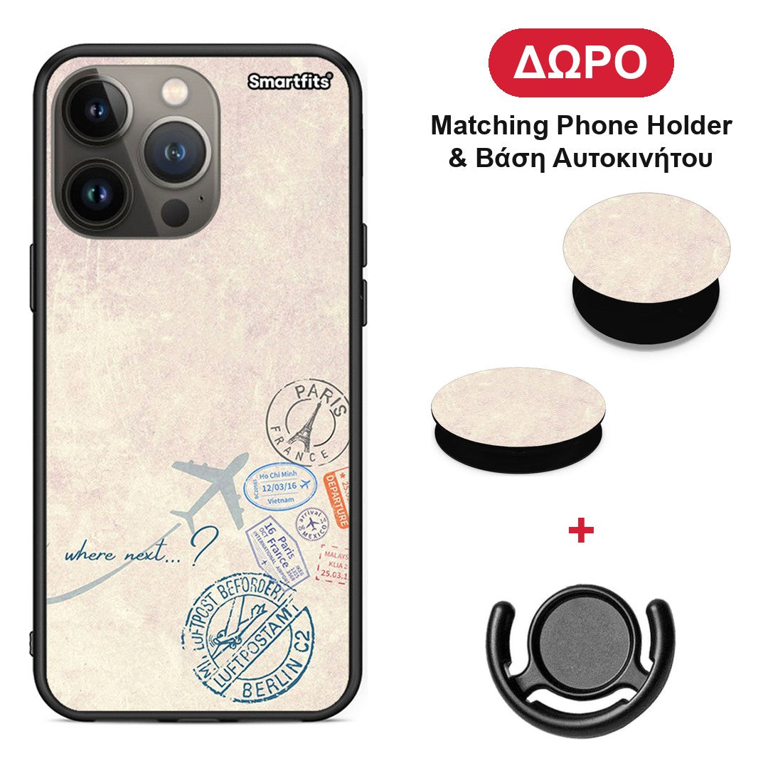 Where Next - iPhone 13 Pro Max θήκη + Δώρο Phone Holder & Βάση Αυτοκινήτου