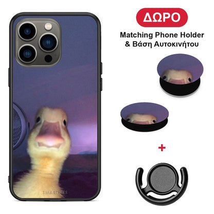 Meme Duck - iPhone 13 Pro θήκη + Δώρο Phone Holder & Βάση Αυτοκινήτου