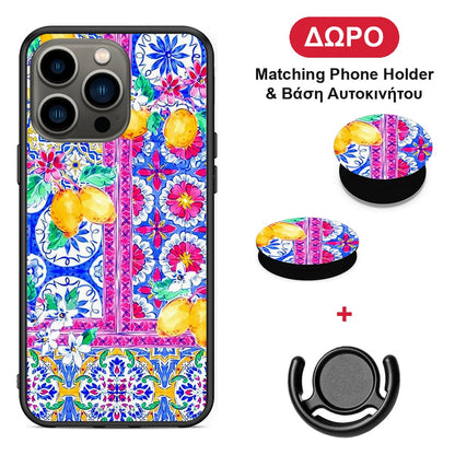 Retro Spring - iPhone 13 Pro θήκη + Δώρο Phone Holder & Βάση Αυτοκινήτου