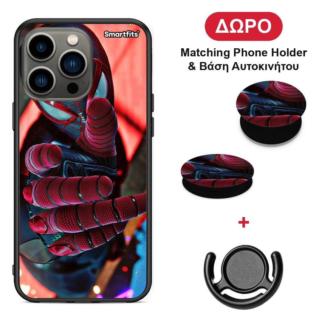 Spider Hand - iPhone 13 Pro θήκη + Δώρο Phone Holder & Βάση Αυτοκινήτου