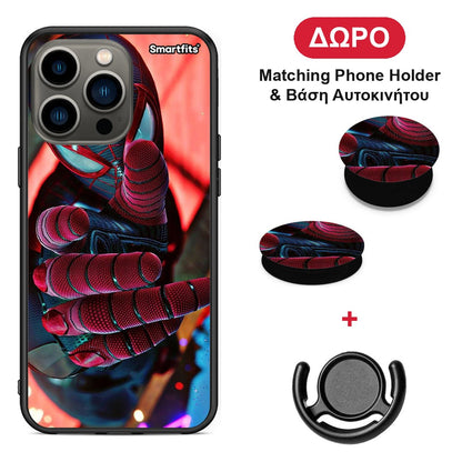 Spider Hand - iPhone 13 Pro θήκη + Δώρο Phone Holder & Βάση Αυτοκινήτου