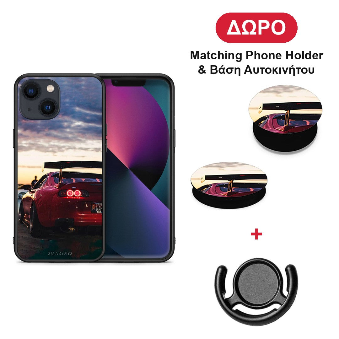 Racing Supra - iPhone 13 θήκη + Δώρο Phone Holder & Βάση Αυτοκινήτου
