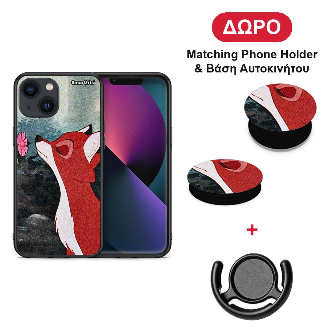 Tod And Vixey Love 2 - iPhone 13 θήκη + Δώρο Phone Holder & Βάση Αυτοκινήτου