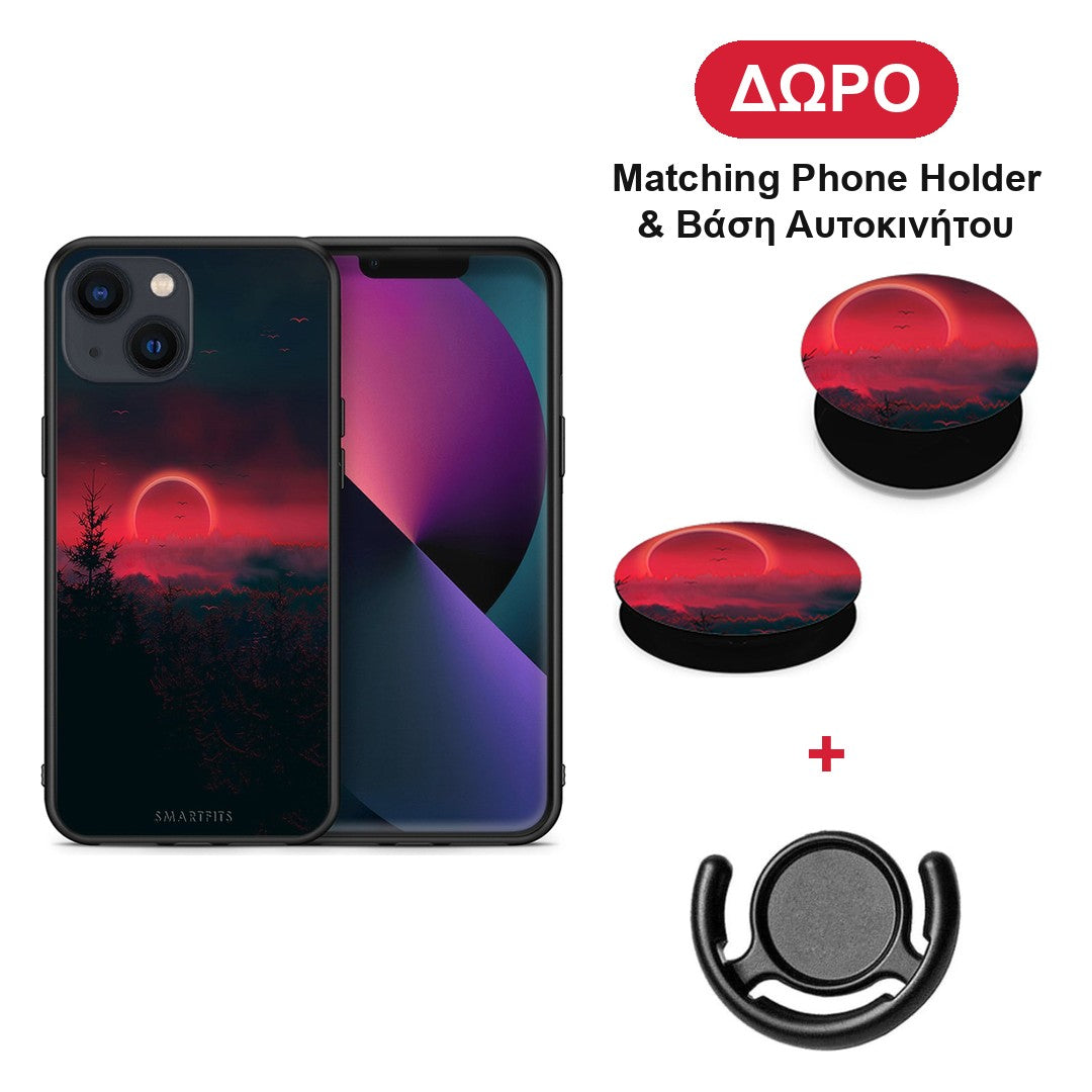 Tropic Sunset - iPhone 13 θήκη + Δώρο Phone Holder & Βάση Αυτοκινήτου