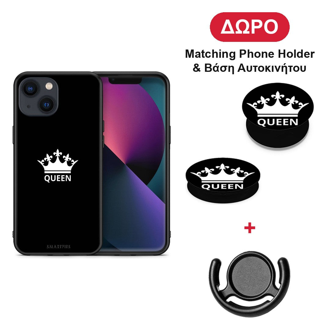 Valentine Queen - iPhone 13 θήκη + Δώρο Phone Holder & Βάση Αυτοκινήτου