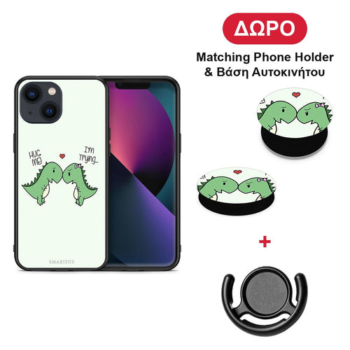 Valentine Rex - iPhone 13 θήκη + Δώρο Phone Holder & Βάση Αυτοκινήτου