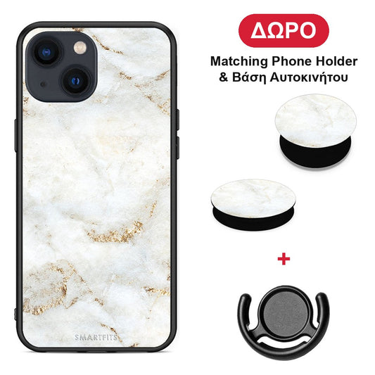 iphone-13-white-gold-marble-case ΔΩΡΟ