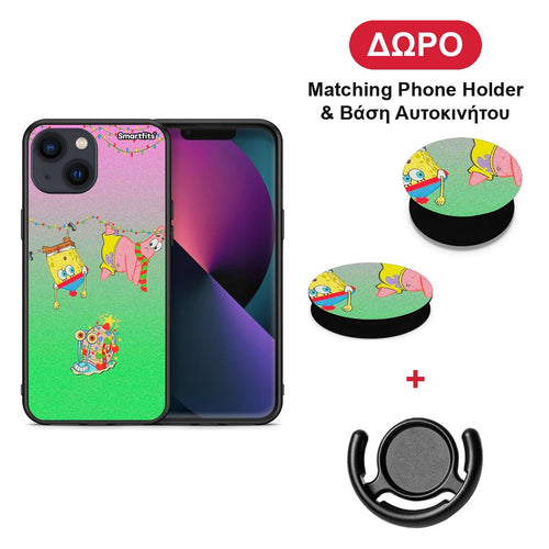 Xmas Lights - iPhone 13 θήκη + Δώρο Phone Holder & Βάση Αυτοκινήτου