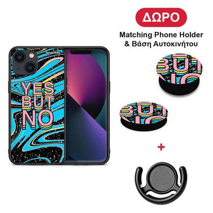 Yes But No - iPhone 13 θήκη + Δώρο Phone Holder & Βάση Αυτοκινήτου
