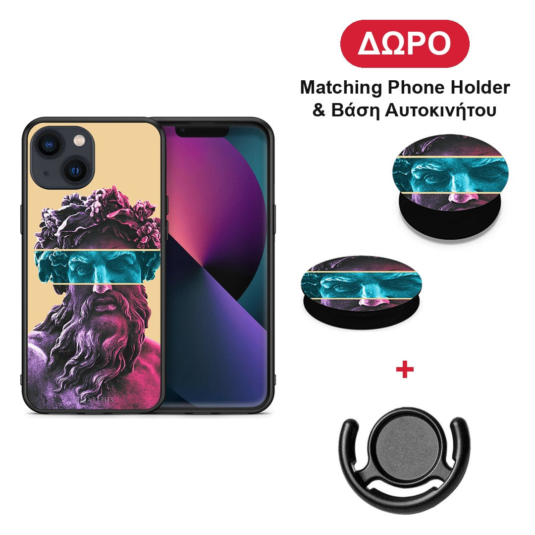 Zeus Art - iPhone 13 θήκη + Δώρο Phone Holder & Βάση Αυτοκινήτου