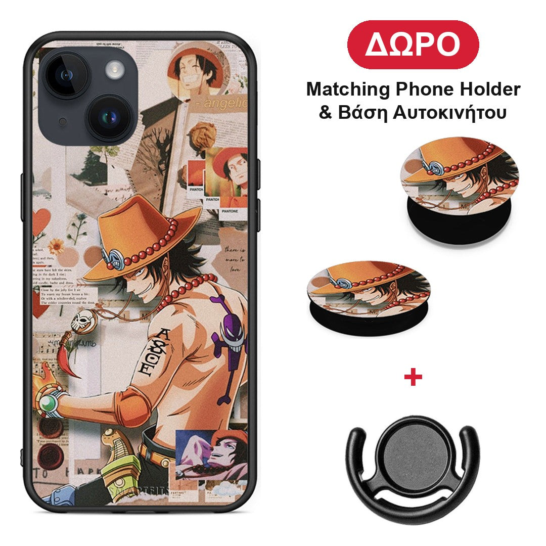 Anime Collage - iPhone 14 θήκη + Δώρο Phone Holder & Βάση Αυτοκινήτου