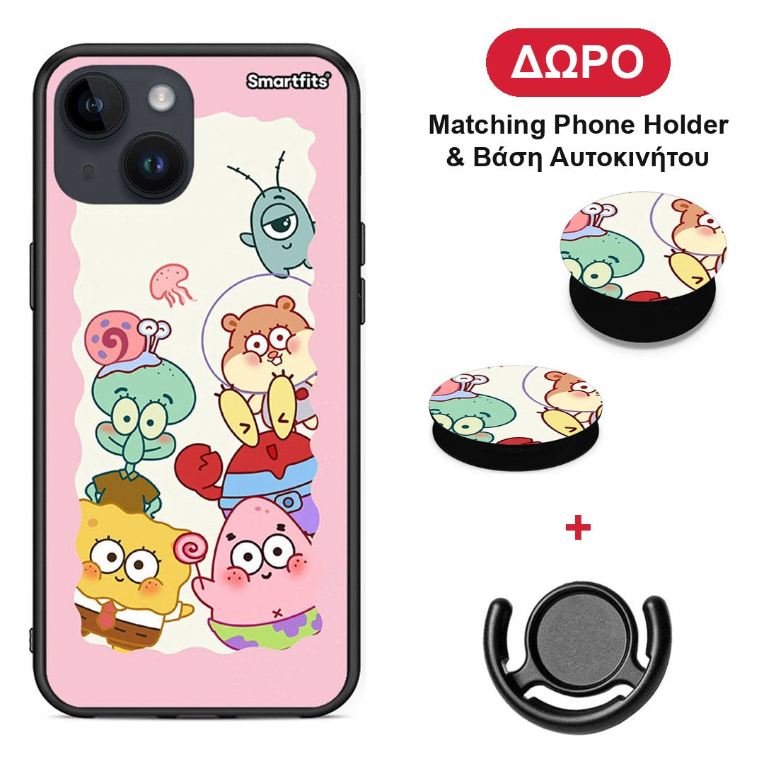 Cute Companion - iPhone 14 θήκη + Δώρο Phone Holder & Βάση Αυτοκινήτου