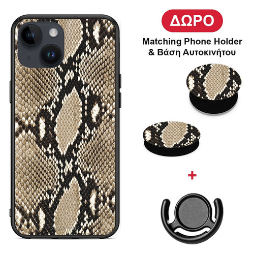 Animal Fashion Snake - iPhone 14 θήκη + Δώρο Phone Holder & Βάση Αυτοκινήτου