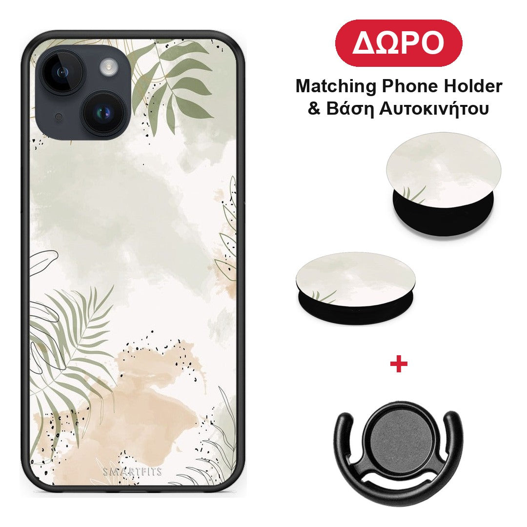 Nude Plants - iPhone 14 θήκη + Δώρο Phone Holder & Βάση Αυτοκινήτου
