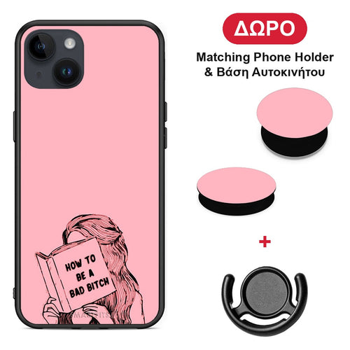 Bad Bitch - iPhone 14 Plus θήκη + Δώρο Phone Holder & Βάση Αυτοκινήτου