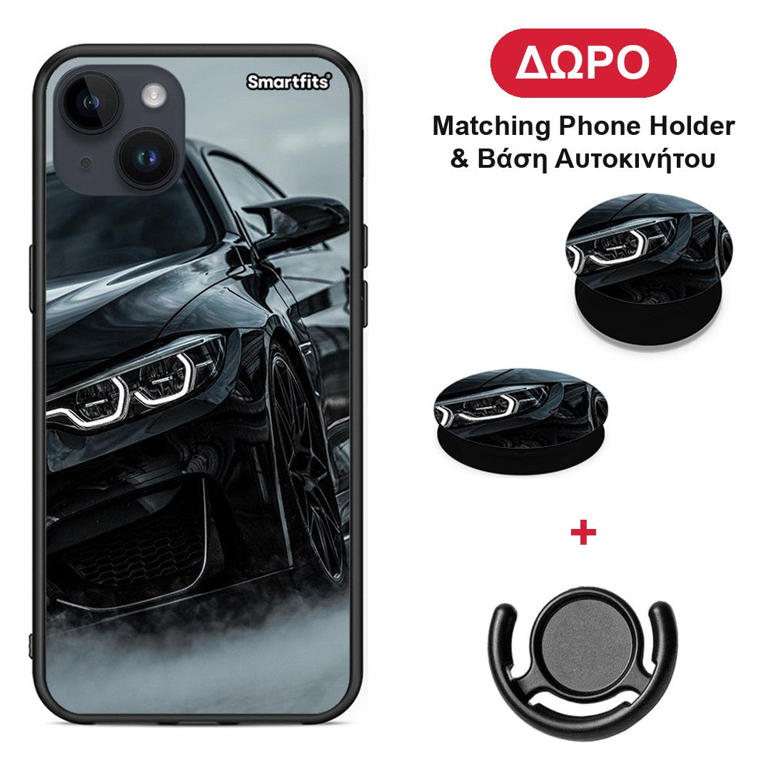 Black BMW - iPhone 14 Plus θήκη + Δώρο Phone Holder & Βάση Αυτοκινήτου