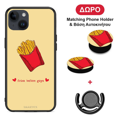 Fries Before Guys - iPhone 14 Plus θήκη + Δώρο Phone Holder & Βάση Αυτοκινήτου