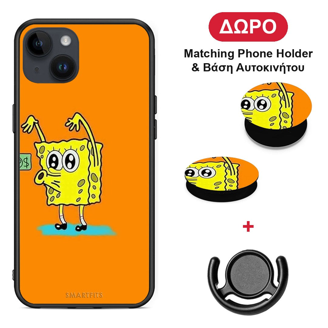 No Money 2 - iPhone 14 Plus θήκη + Δώρο Phone Holder & Βάση Αυτοκινήτου