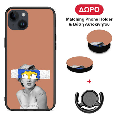 Sim Merilyn - iPhone 14 Plus θήκη + Δώρο Phone Holder & Βάση Αυτοκινήτου