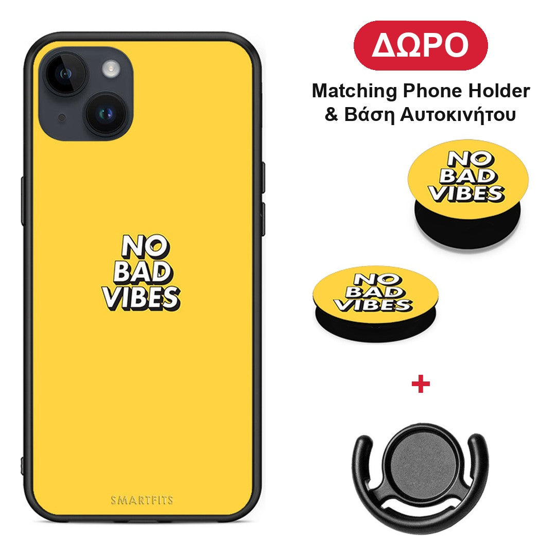 Text Vibes - iPhone 14 Plus θήκη + Δώρο Phone Holder & Βάση Αυτοκινήτου