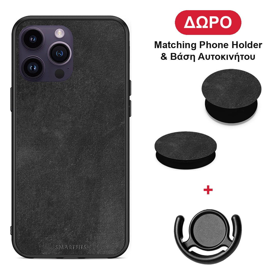 Color Black Slate - iPhone 14 Pro θήκη + Δώρο Phone Holder & Βάση Αυτοκινήτου