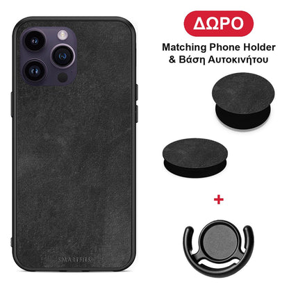 Color Black Slate - iPhone 14 Pro θήκη + Δώρο Phone Holder & Βάση Αυτοκινήτου