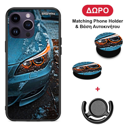 Bmw E60 - iPhone 14 Pro θήκη + Δώρο Phone Holder & Βάση Αυτοκινήτου