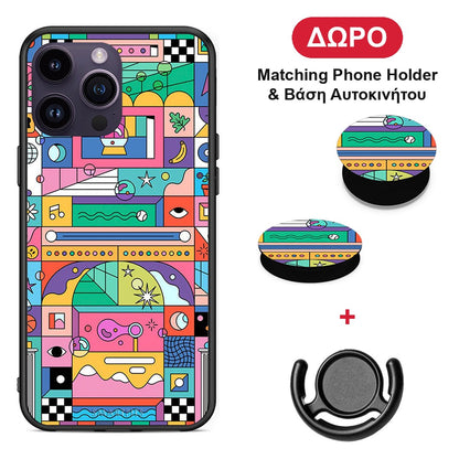Bubbles Soap - iPhone 14 Pro θήκη + Δώρο Phone Holder & Βάση Αυτοκινήτου