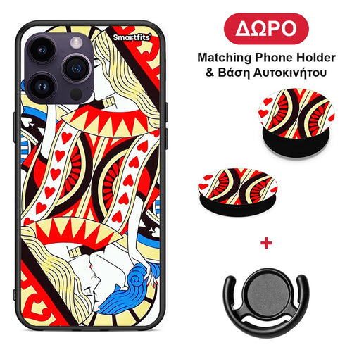 Card Love - iPhone 14 Pro θήκη + Δώρο Phone Holder & Βάση Αυτοκινήτου