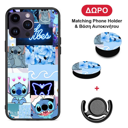 Collage Good Vibes - iPhone 14 Pro θήκη + Δώρο Phone Holder & Βάση Αυτοκινήτου