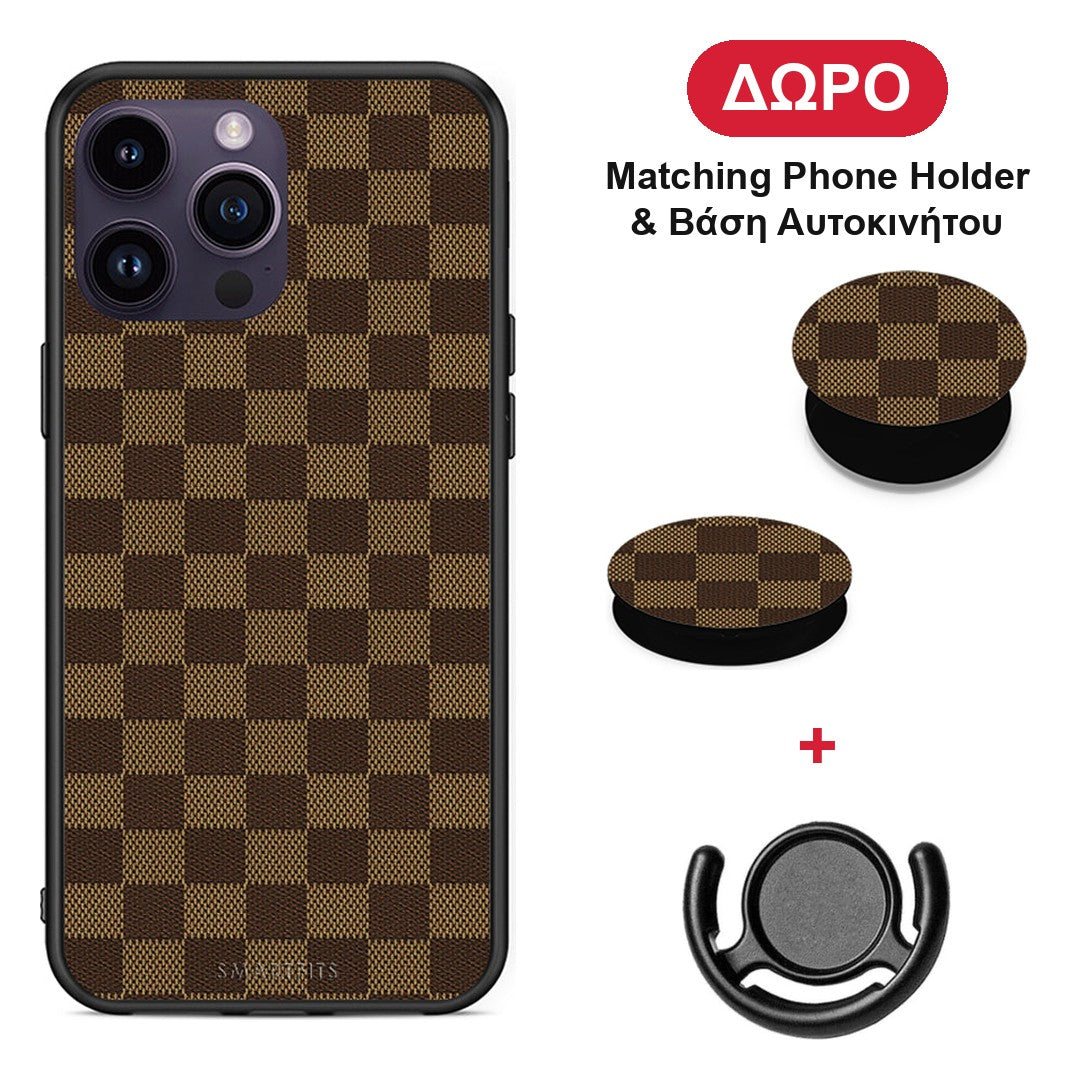 Designer Glamour - iPhone 14 Pro θήκη + Δώρο Phone Holder & Βάση Αυτοκινήτου