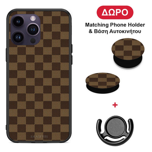 Designer Glamour - iPhone 14 Pro θήκη + Δώρο Phone Holder & Βάση Αυτοκινήτου