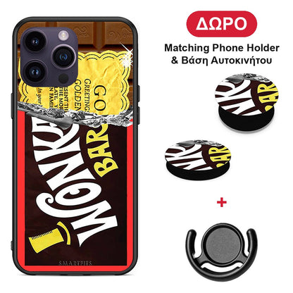 Golden Ticket - iPhone 14 Pro θήκη + Δώρο Phone Holder & Βάση Αυτοκινήτου